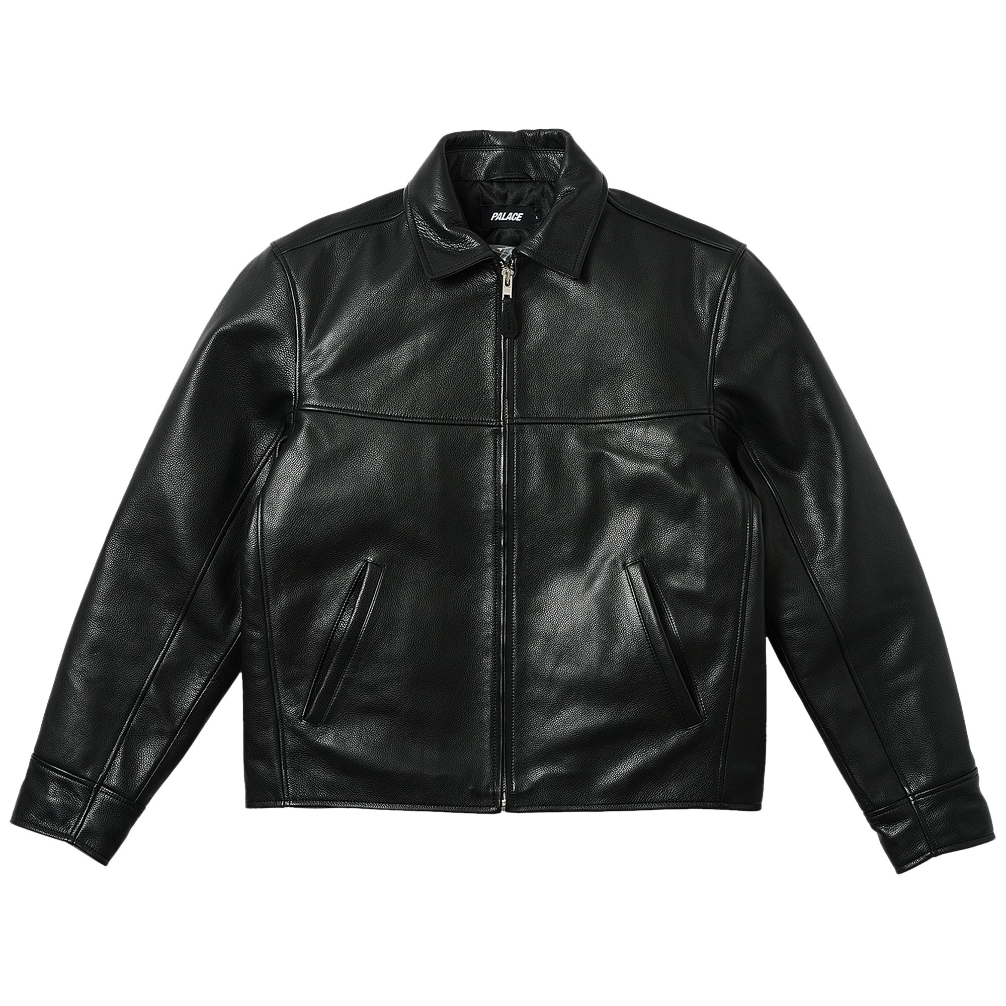 Palace Safe Hands Leather Jacket 'Black' | Men's Size M