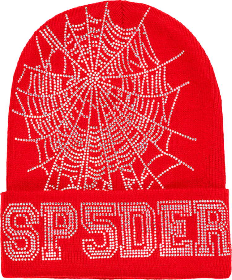 Buy Sp5der Web Beanie 'Red' - U12BN002WBRW