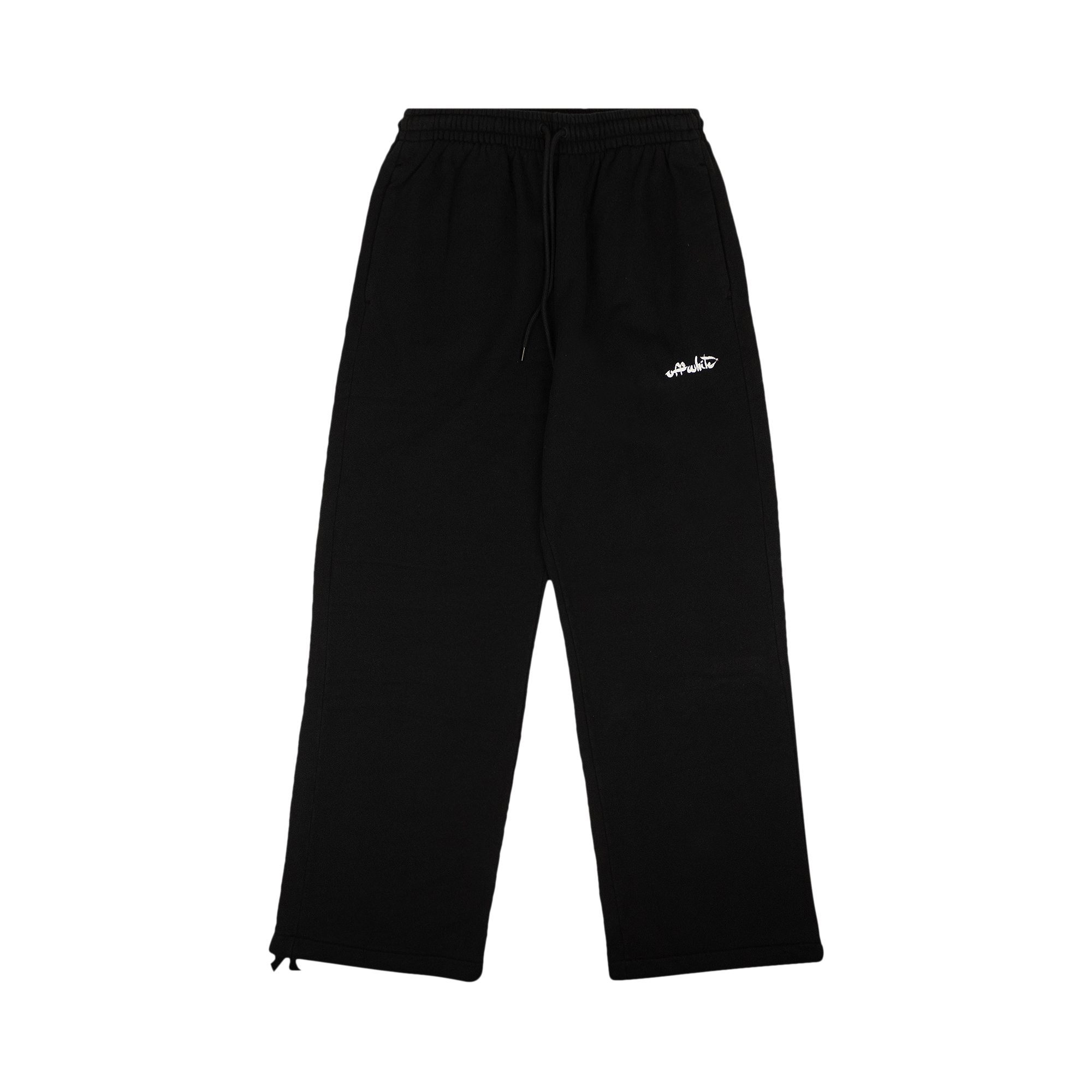 Pre-owned Off-white Paint Script Skate Sweatpant 'black/white' | Men's Size S