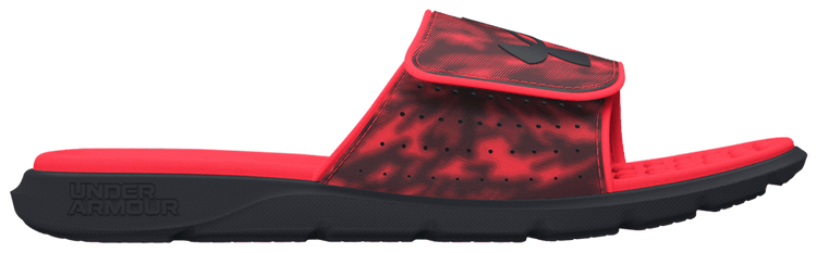 Under Armour Ignite Pro Graphic Strap Slide Black Red