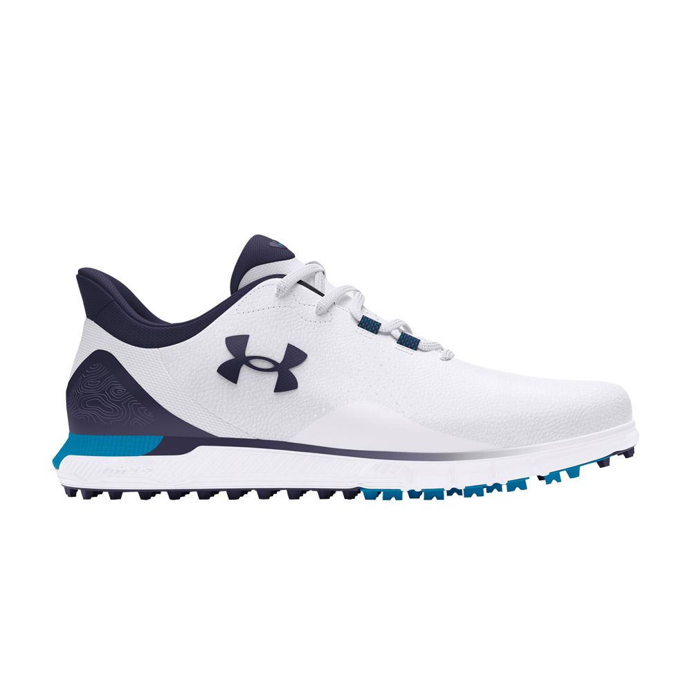 Pre-owned Under Armour Drive Fade Spikeless Golf 'white Midnight Navy'