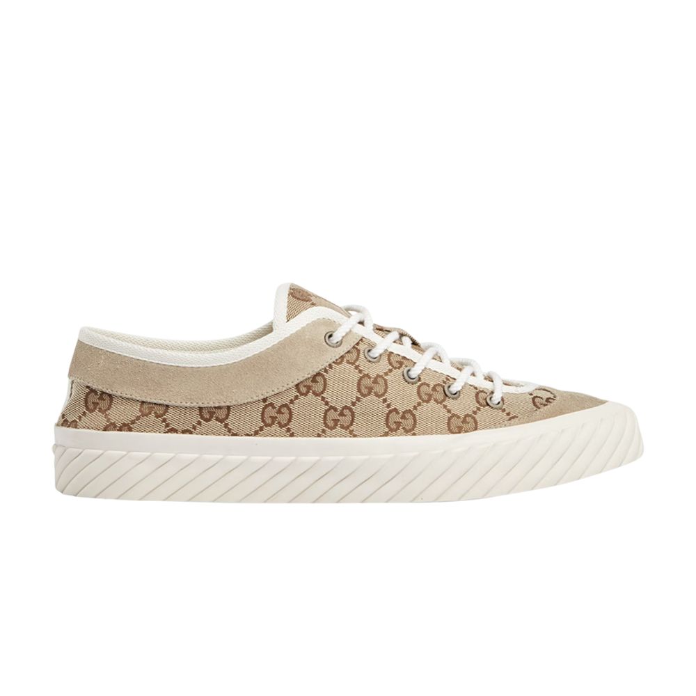 Click to view more detailed imagery on our partner's website Pre-owned Gucci Tortuga Sneaker 'gg Monogram - Beige' In Brown