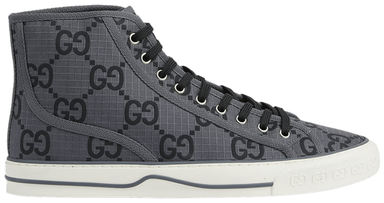 Buy Gucci Tennis 1977 High GG Monogram Grey Black 771463 FACTD 1144 GOAT CA