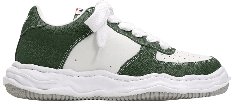 Maison Mihara Yasuhiro Wayne OG Sole Embossed Leather Low Green