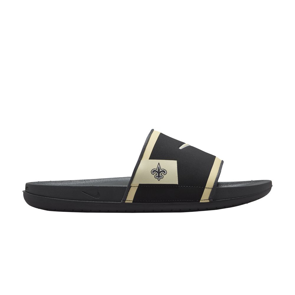 Pre-owned Nike Nfl X Offcourt Slide 'new Orleans Saints' In Black