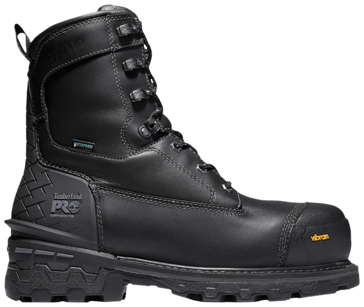 Boondock 8 Inch Composite Toe Waterproof Work Boot Wide 'Black'