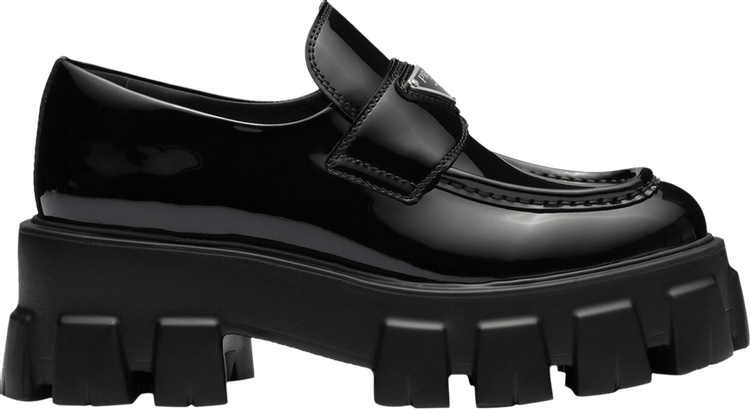 Prada Wmns Monolith Patent Leather Loafer 'Black'