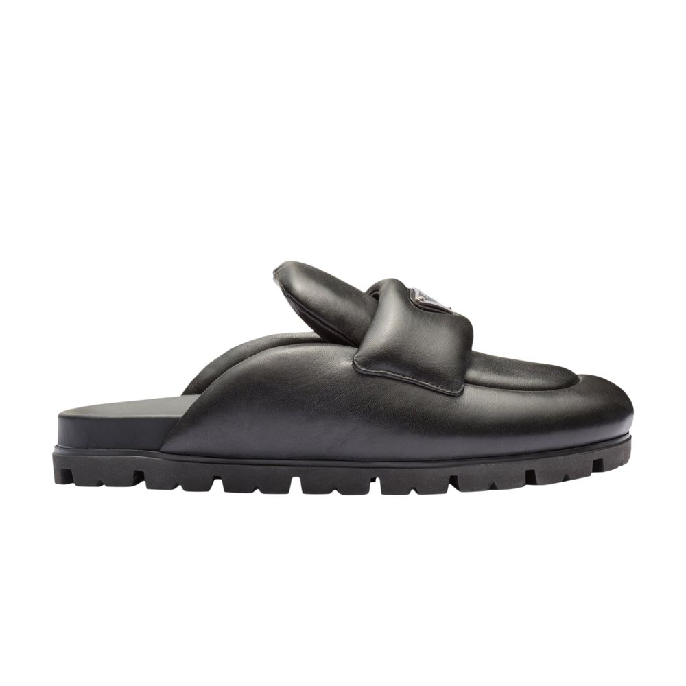 Prada Wmns Soft Padded Nappa Leather Sabots 'Black' | Women's Size 5 - 1S084N-2DL8-F0002