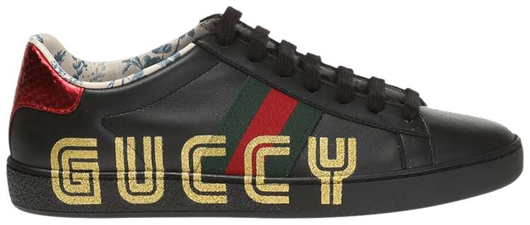 Gucci Wmns Ace Low 'Guccy Print - Black'