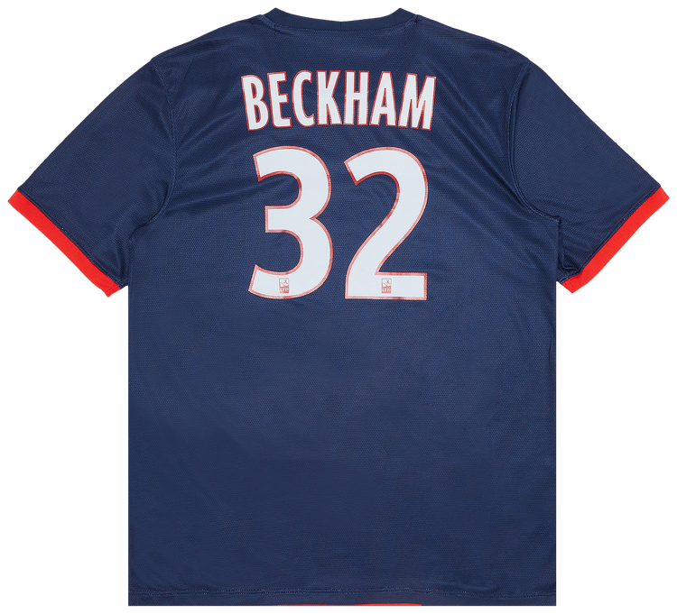 Vintage Paris Saint Germain Beckham 32 Home Stadium Jersey BlueRed