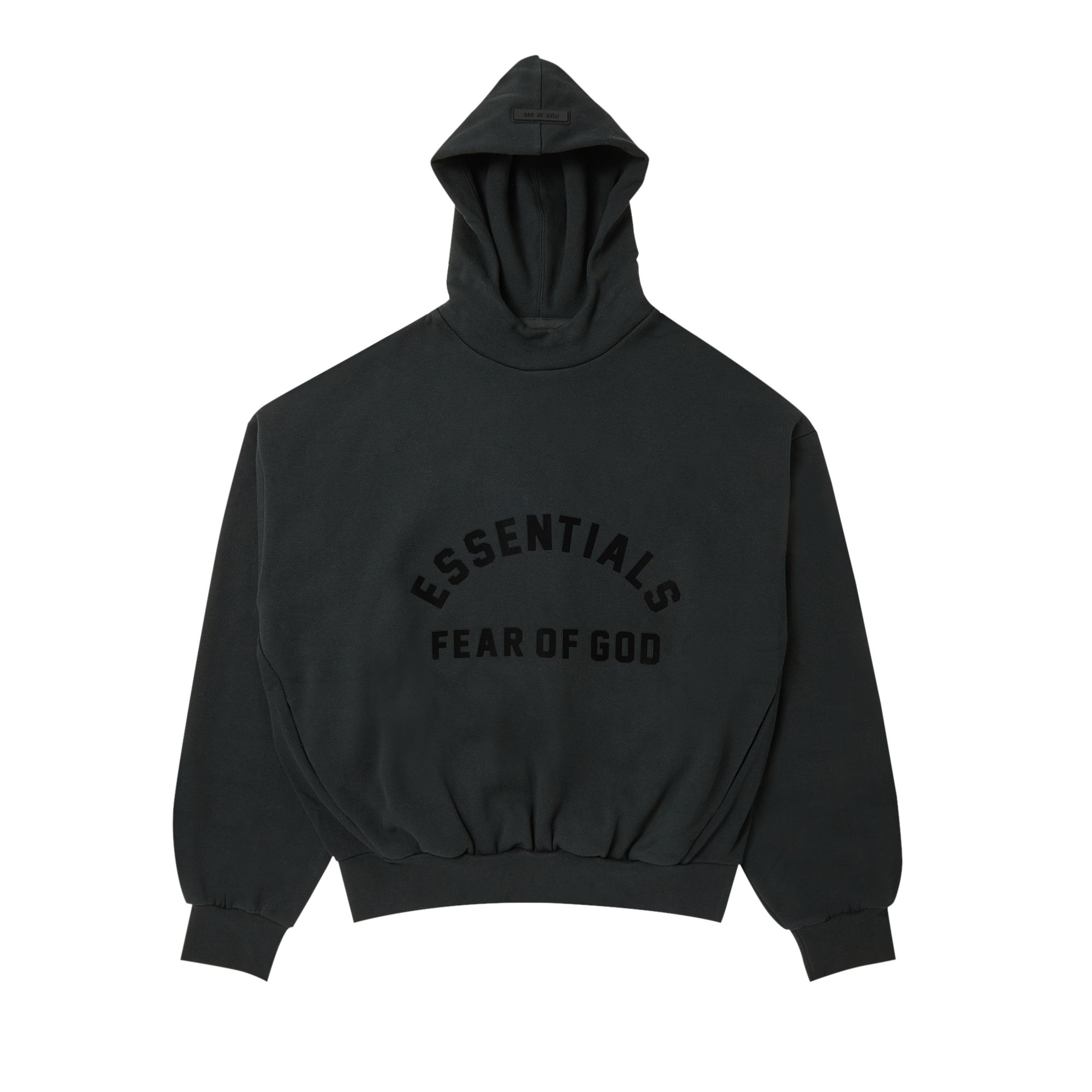 Fear of God Essentials Hoodie 'Jet Black' | Men's Size 2XL