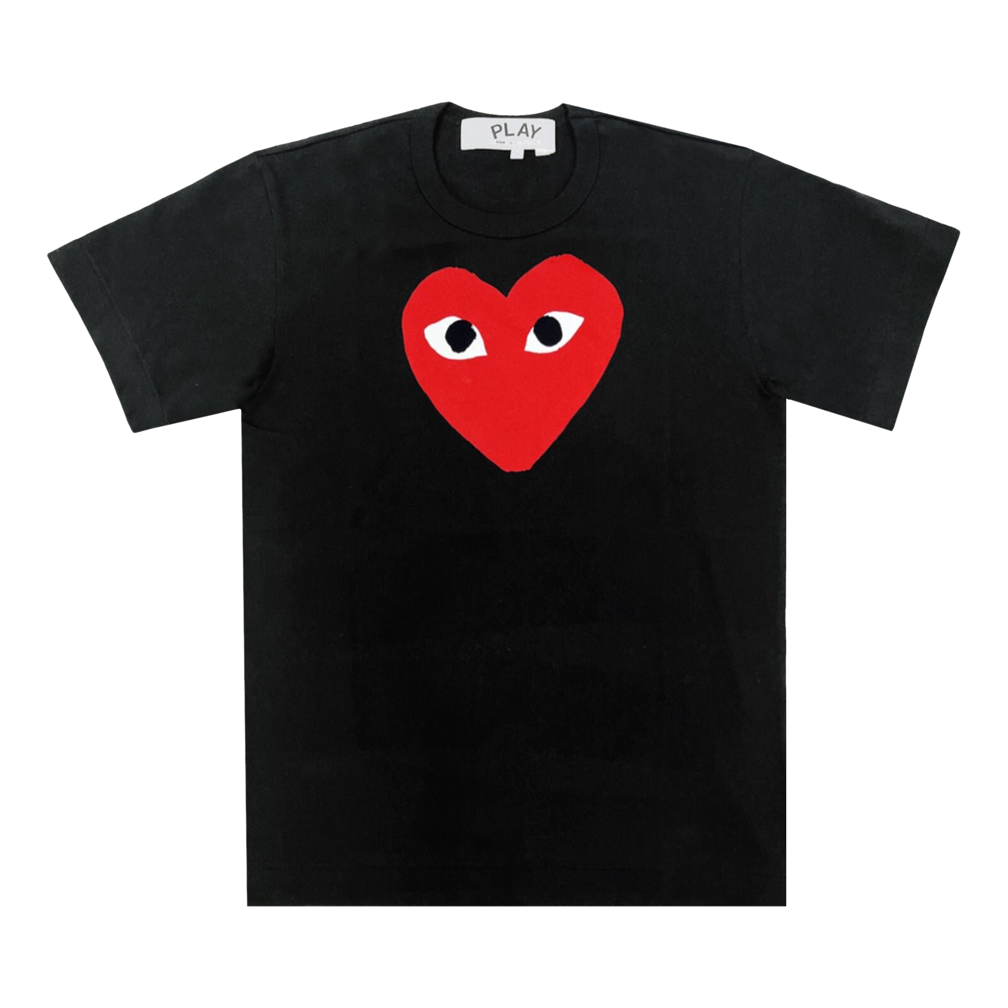 Pre-owned Comme Des Garçons Play Comme Des Gar�ons Play Red Heart T-shirt 'black'