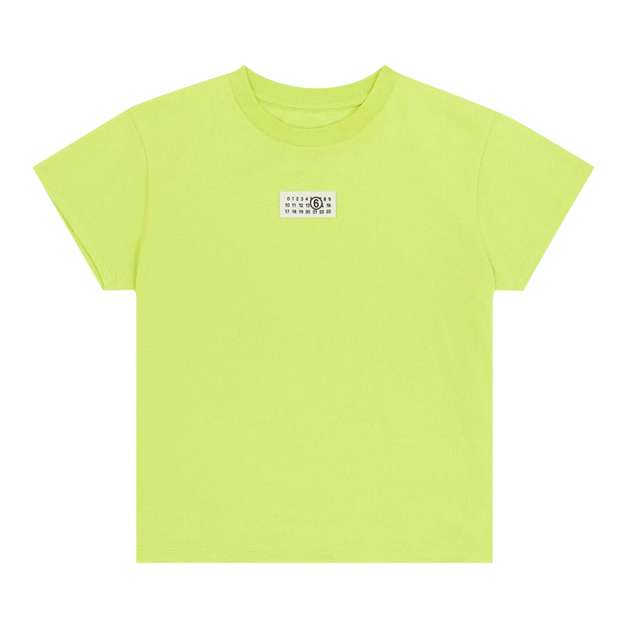 Pre-owned Mm6 Maison Margiela Cropped T-shirt 'neon Green'