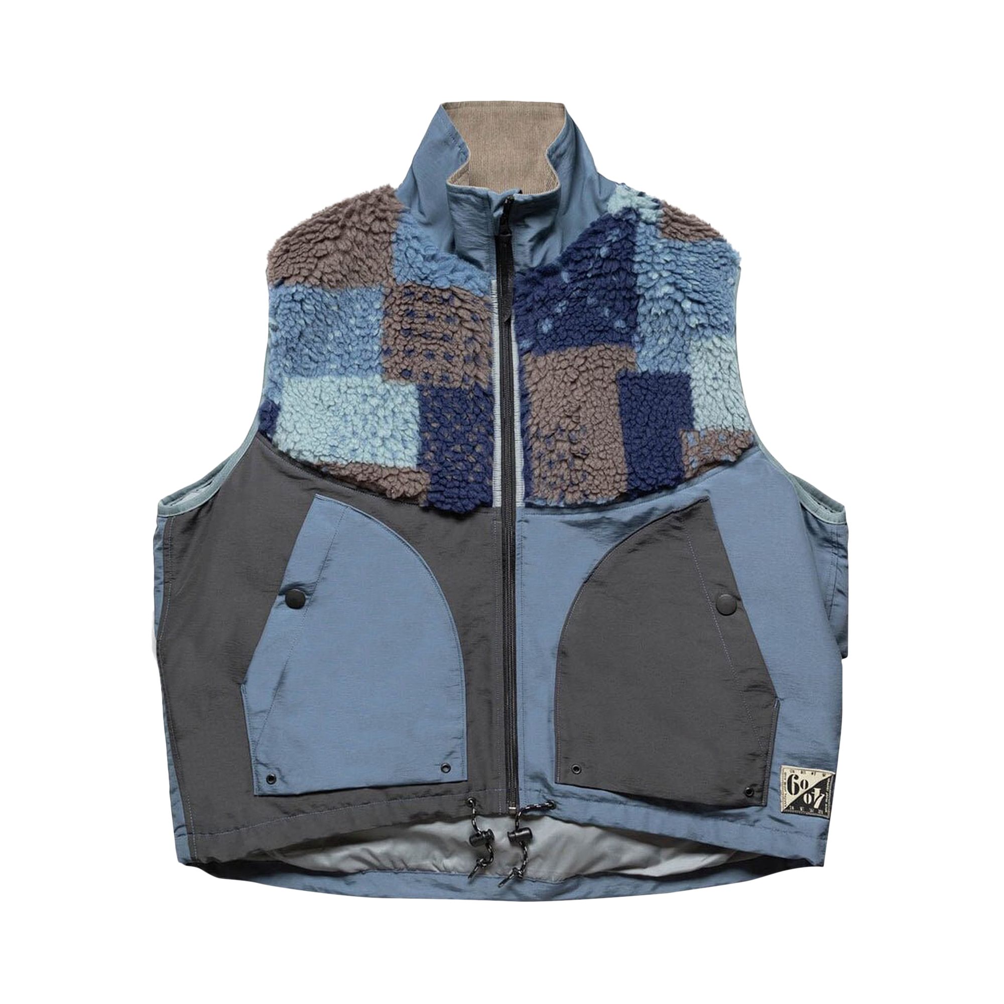 Pre-owned Kapital X Tugihagi Fleece Hutte Vest 'navy' | Blue | Men's Size 3