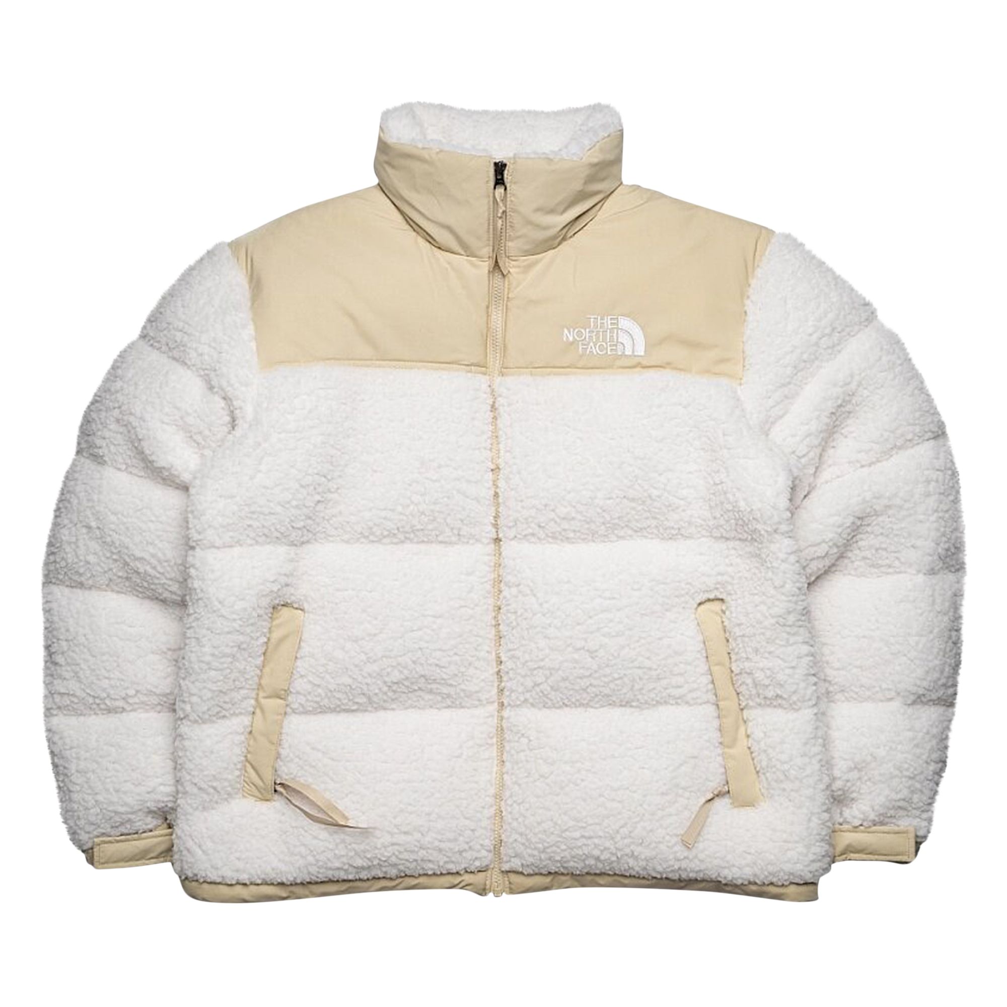 Pre-owned The North Face Sherpa Nuptse Jacket 'gardenia/white'