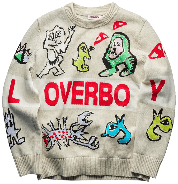Buy Charles Jeffrey Loverboy Loverboy Logo Jumper 'Multicolor