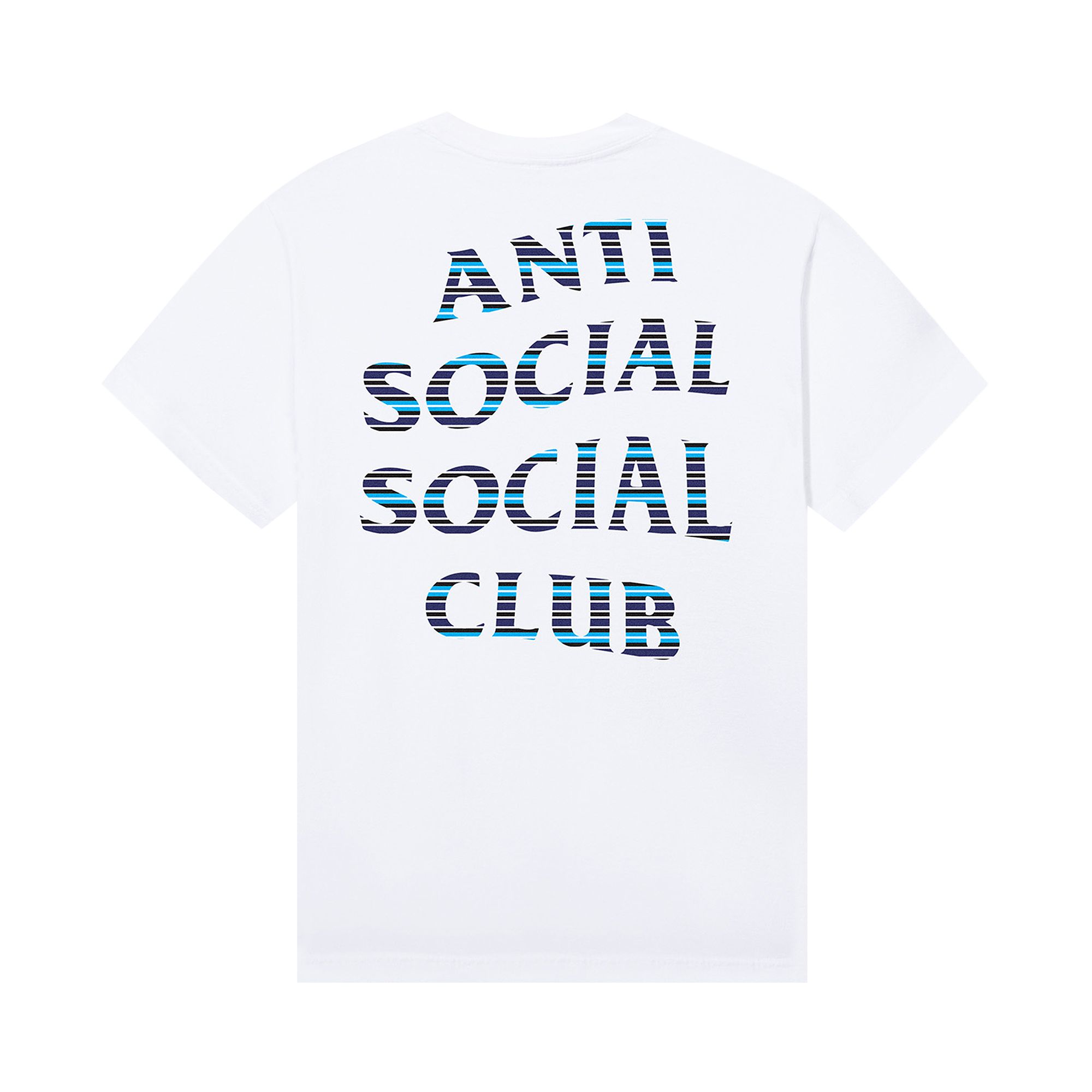 Anti Social Social Club x Fragment Design Logo Tee 'White/Blue' | Men's Size L
