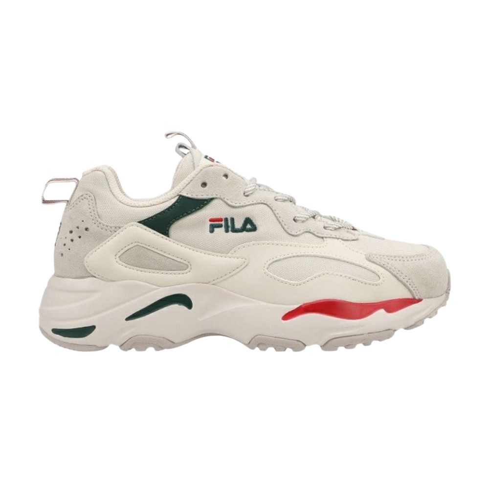 Pre-owned Fila Ray Tracer 'beige Green Red' | Cream | Men's Size 6.5
