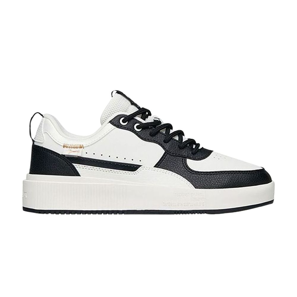 Pre-owned Anta Wmns Milk-in-water Skate 'white Black'