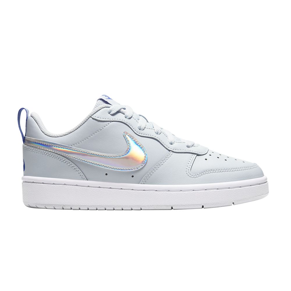 Pre-owned Nike Court Borough 2 Gs Fp 'aura Sapphire' | Grey | Kid's Size 3.5 In Gray