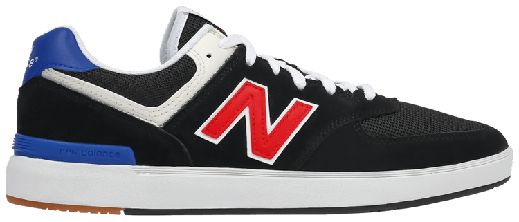 New Balance 574 Court Black Red Blue