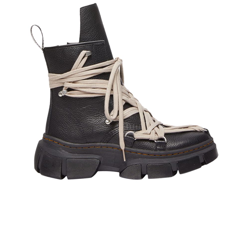 Pre-owned Dr. Martens' Dr. Martens X Rick Owens 1460 Dmxl Megalace Boot 'black'