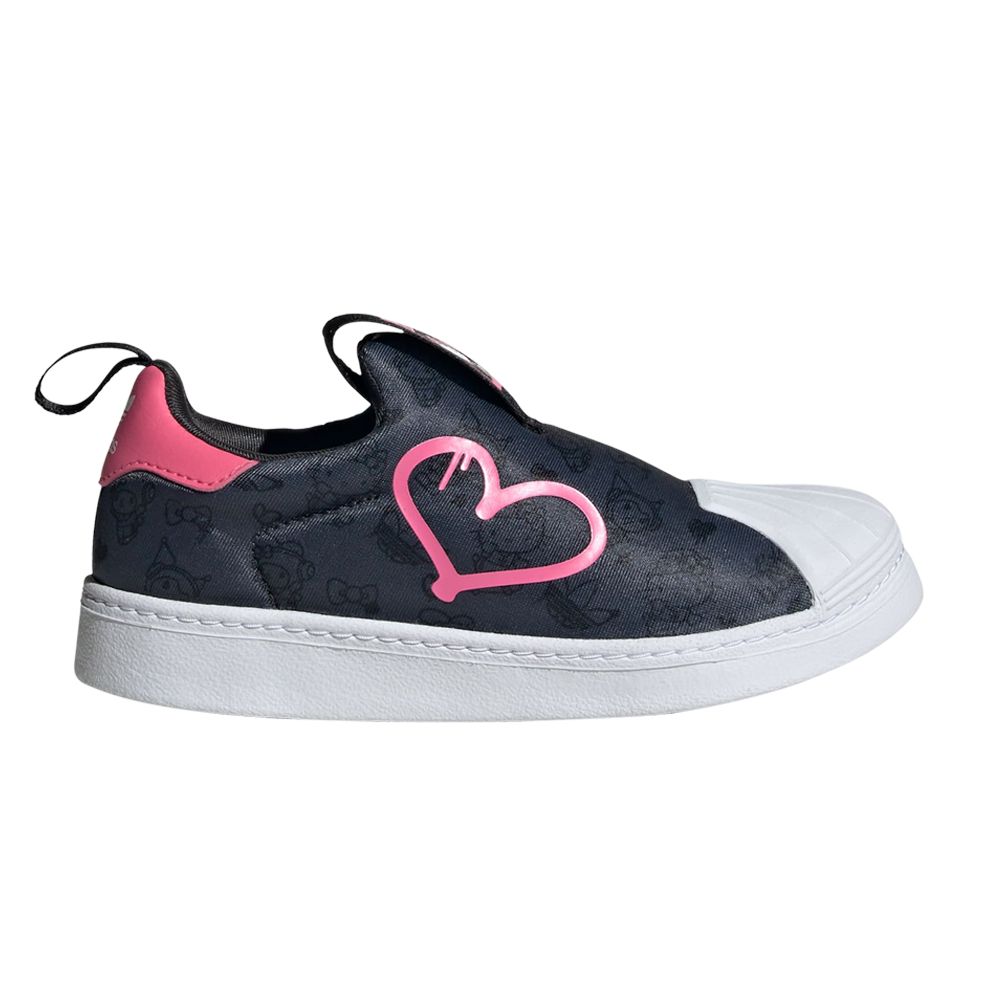 Pre-owned Adidas Originals Adidas Hello Kitty X Superstar 360 J 'hello Kitty And Friends' | Black | Kid's Size 13.5
