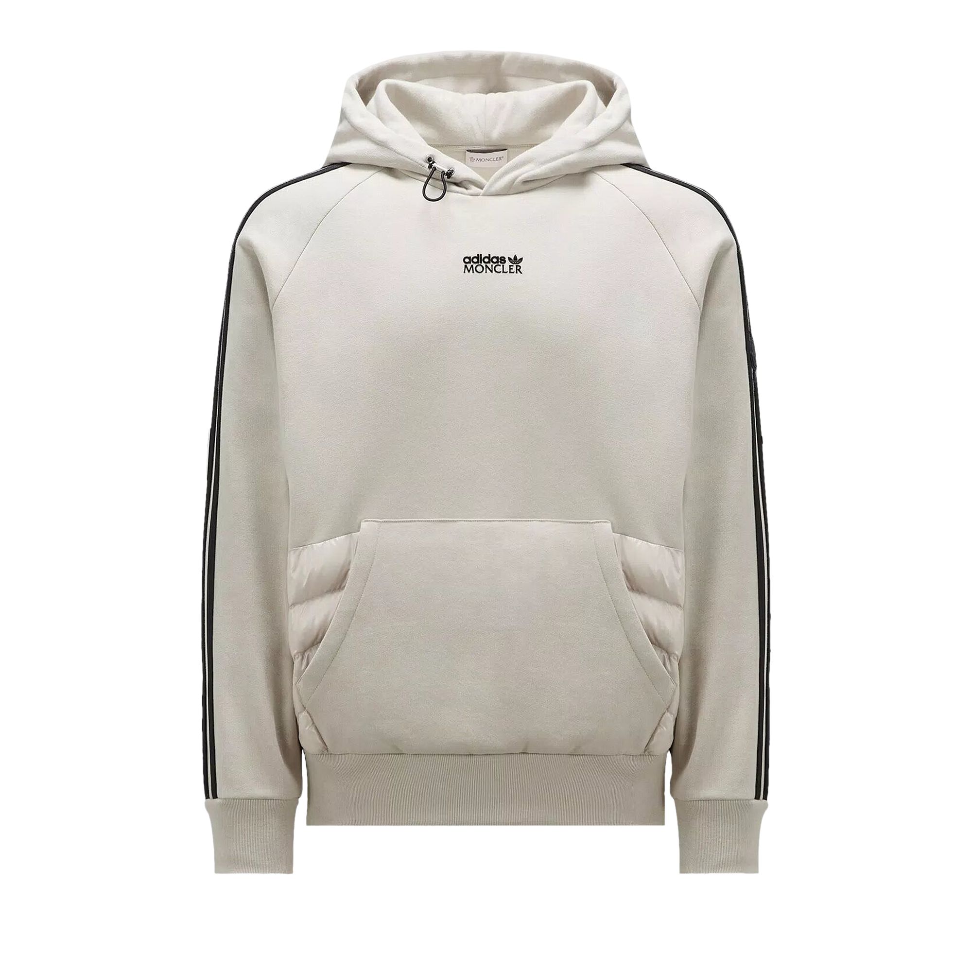 Pre-owned Moncler X Adidas Fleece Hoodie 'stone Grey' | Men's Size Xs