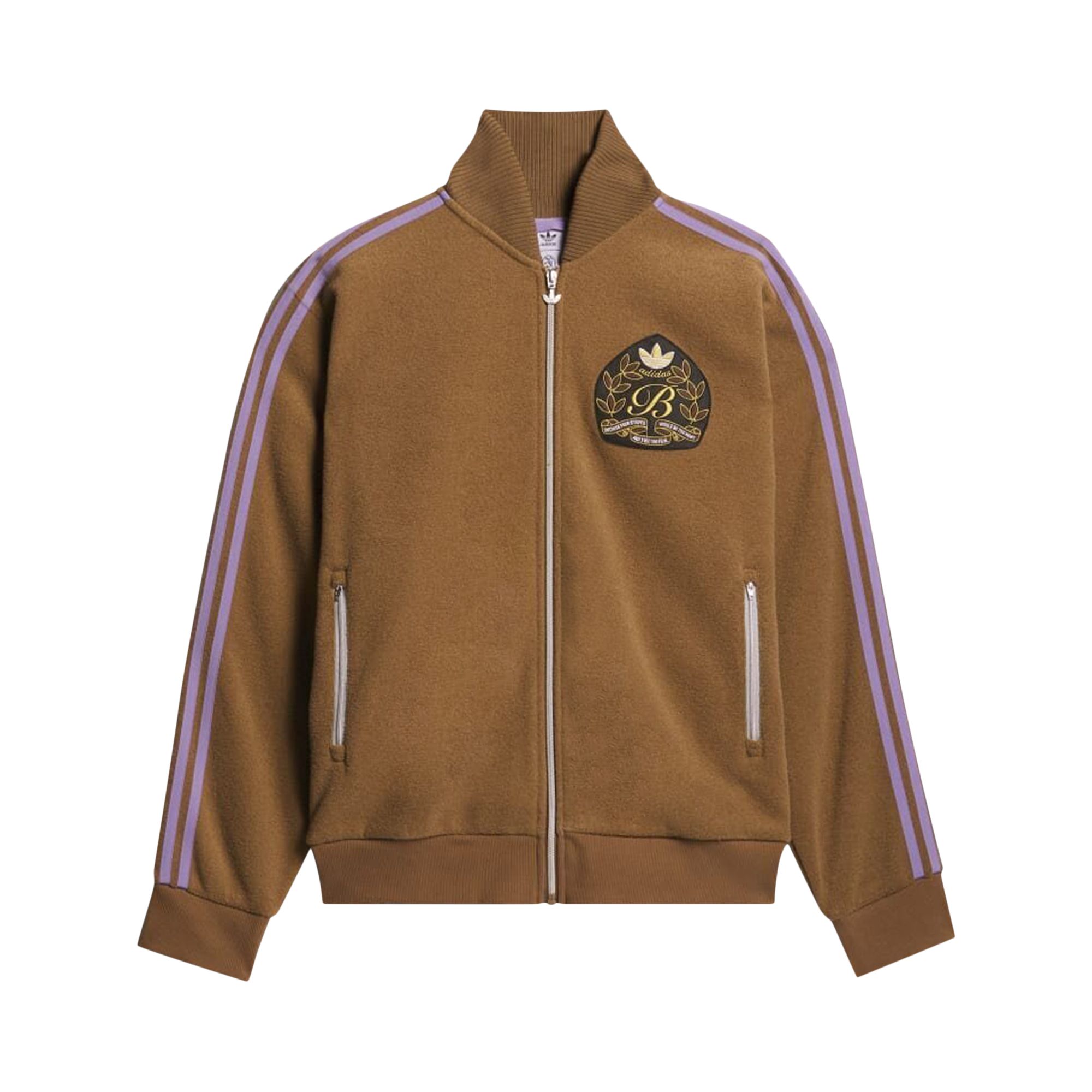 adidas x Blondey Boucle Track Top 'Earth/Magic Lilac' | Brown | Men's Size M
