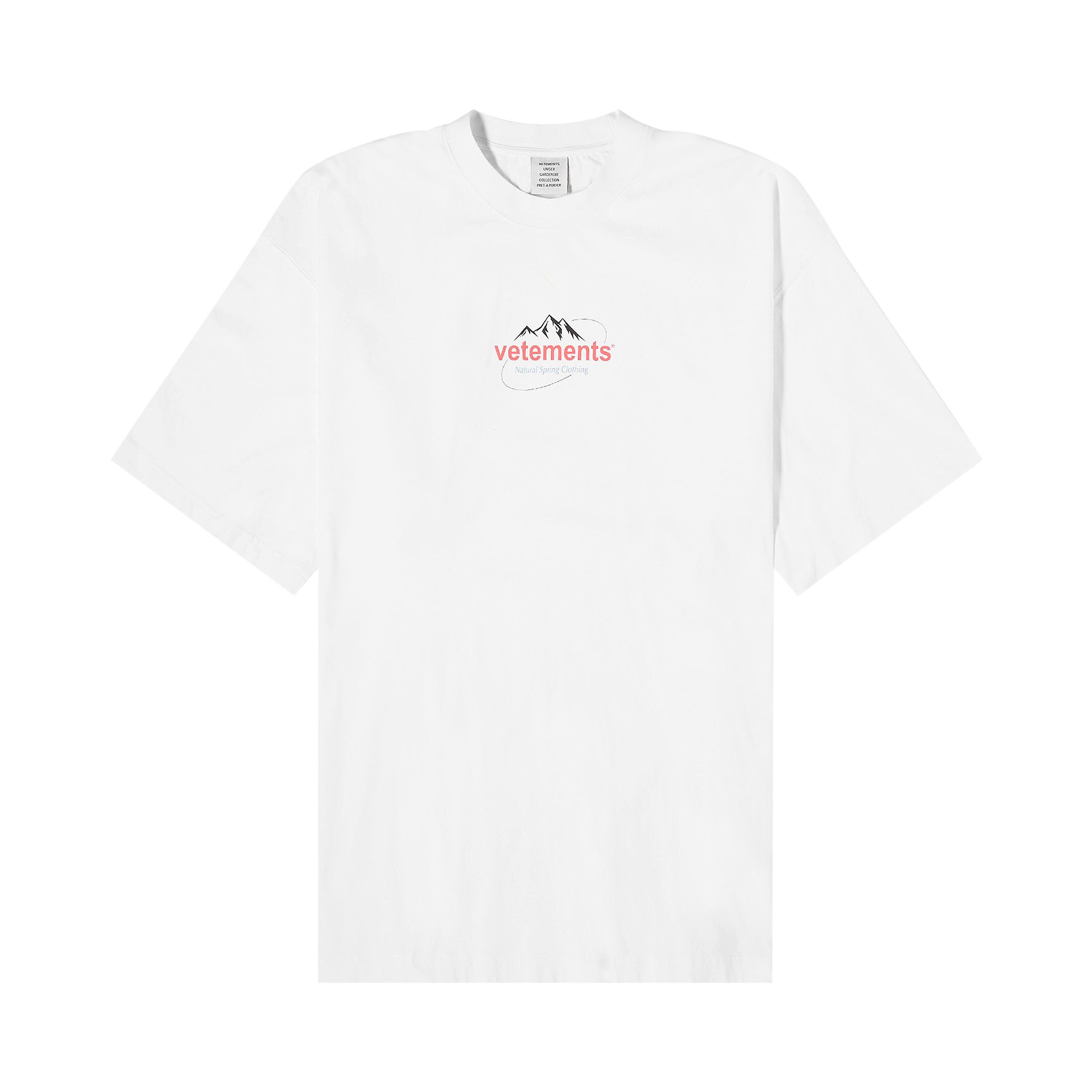Pre-owned Vetements Spring Water Logo T-shirt 'white'