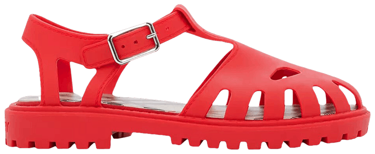 Size 1.5 Burberry Jenna Sandal Kids Bright Red