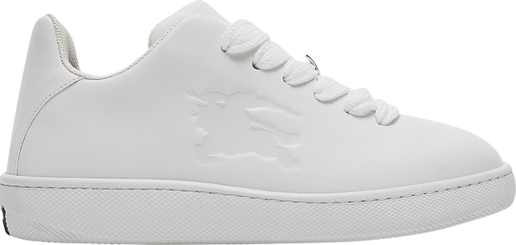 Burberry Leather Box Sneaker 'Debossed Equestrian Knight - White'
