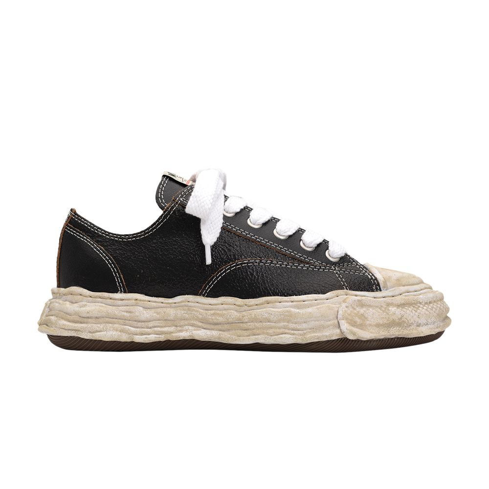 Pre-owned Miharayasuhiro Maison Mihara Yasuhiro Maison Mihara Yasuhiro Peterson Low 'cracking Leather - Black White' | Men's