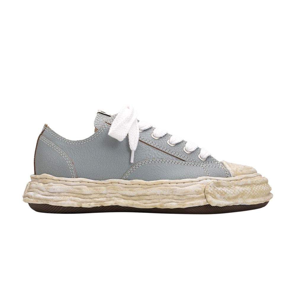 Pre-owned Miharayasuhiro Maison Mihara Yasuhiro Maison Mihara Yasuhiro Peterson Low 'cracking Leather - Grey' | Men's Size 42