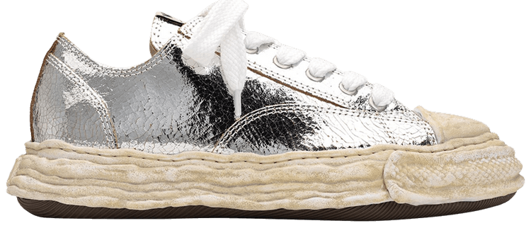 Maison Mihara Yasuhiro Peterson Low 'Cracking Leather - Silver'