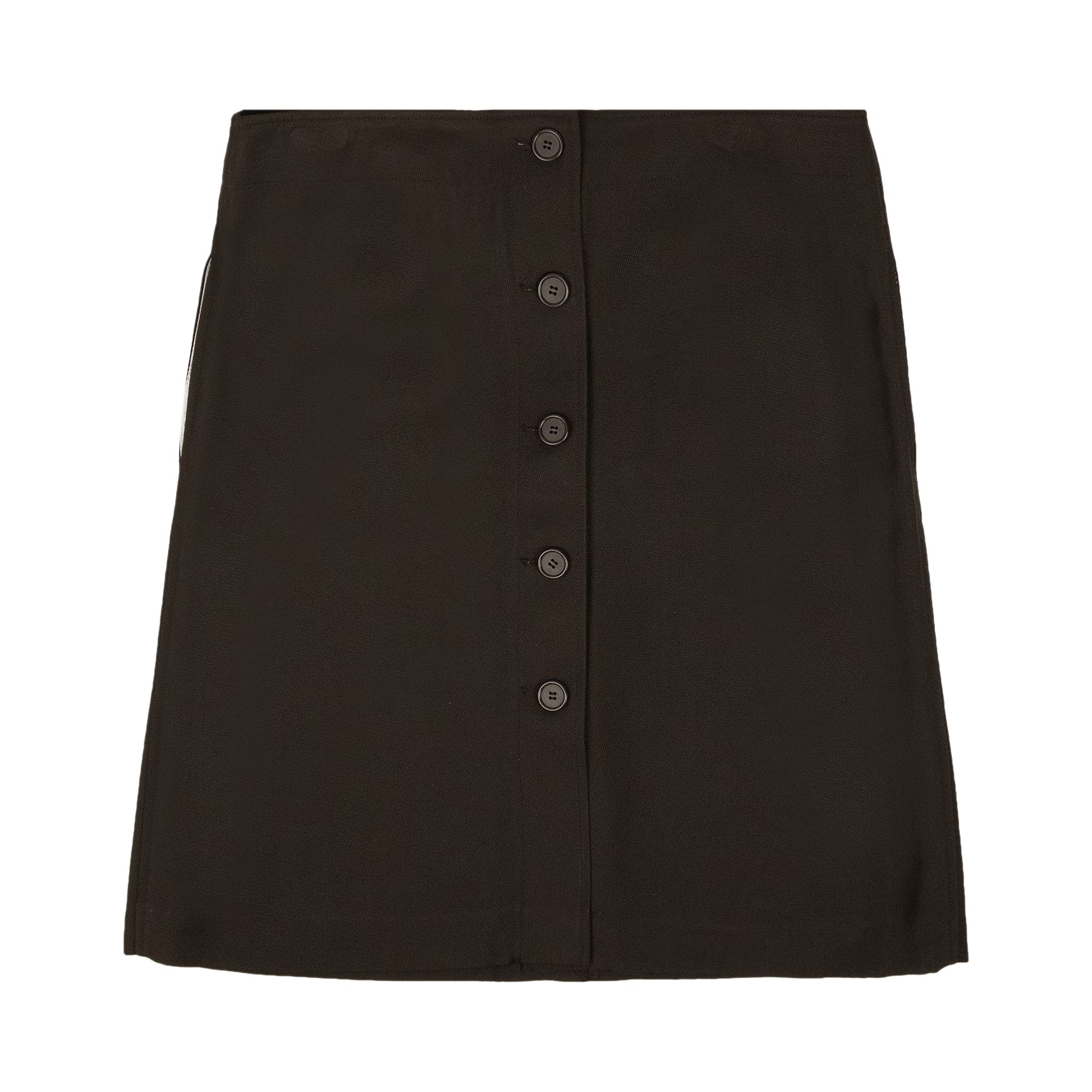 Pre-owned Bottega Veneta Button Down Skirt 'chocolate' | Brown | Women's Size 44
