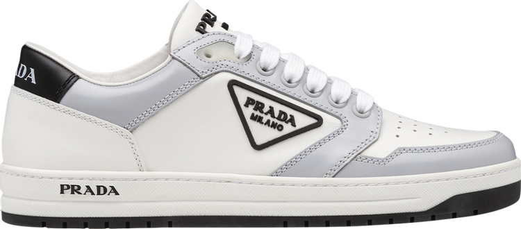 Prada Wmns District Leather Sneaker Low 'White Cornflower Blue'