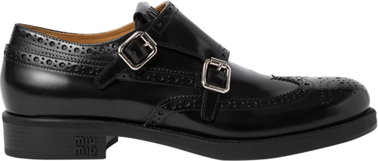 Churchs x Miu Miu Wmns Double Monk Brogue Black