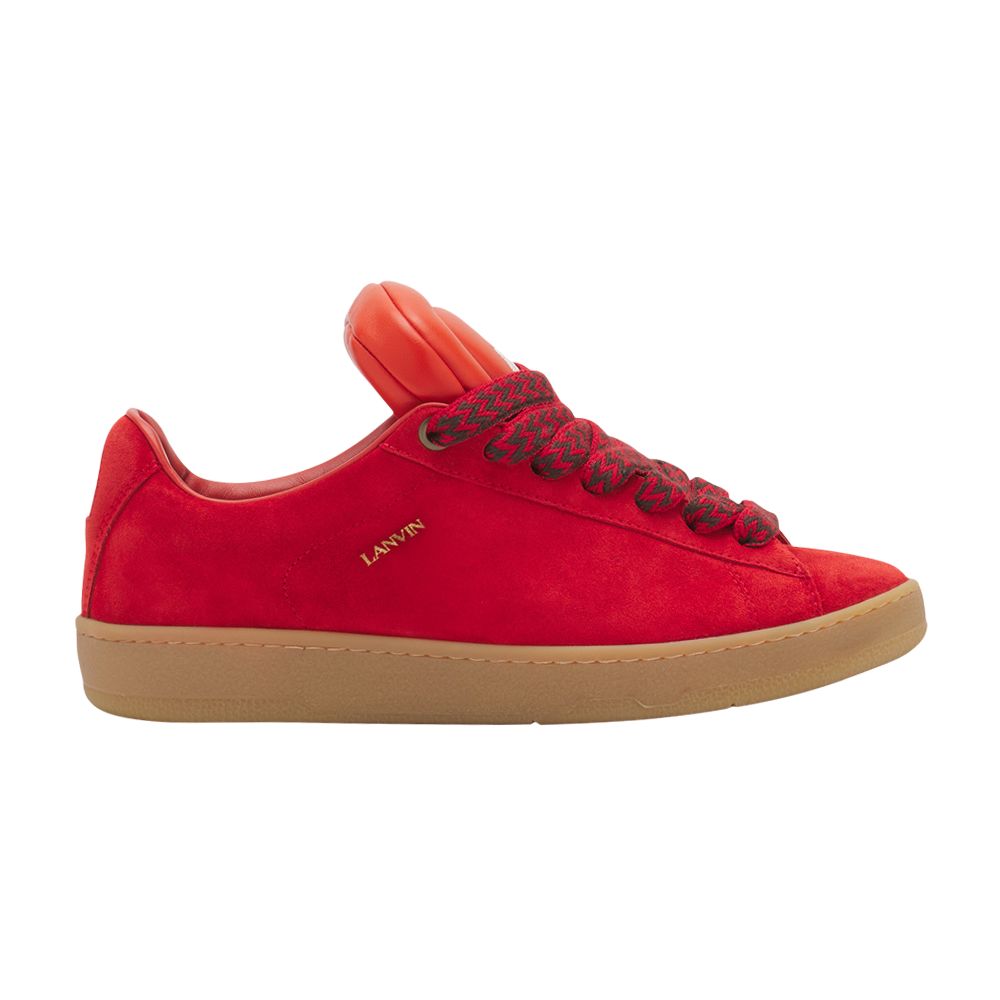 Pre-owned Lanvin Future X Hyper Curb Sneakers 'poppy Red Orange' | Men's Size 45