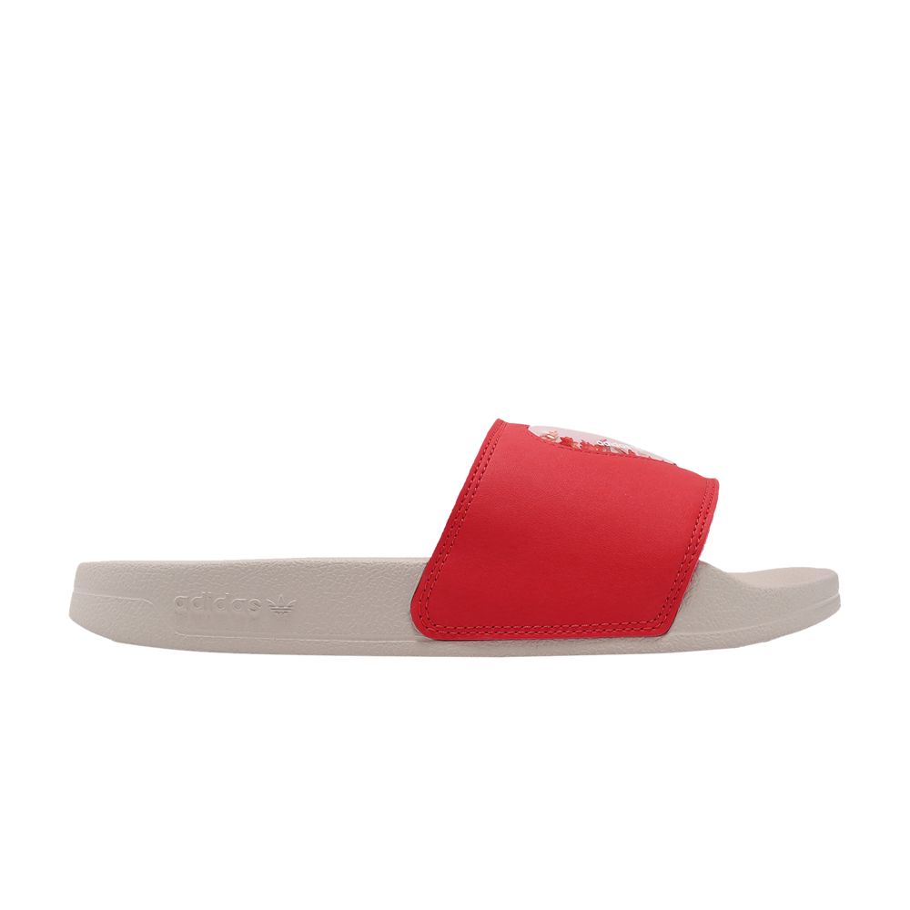 Pre-owned Adidas Originals Adidas Wmns Adilette Lite Slide 'valentine's Day' | Red | Women's Size 4