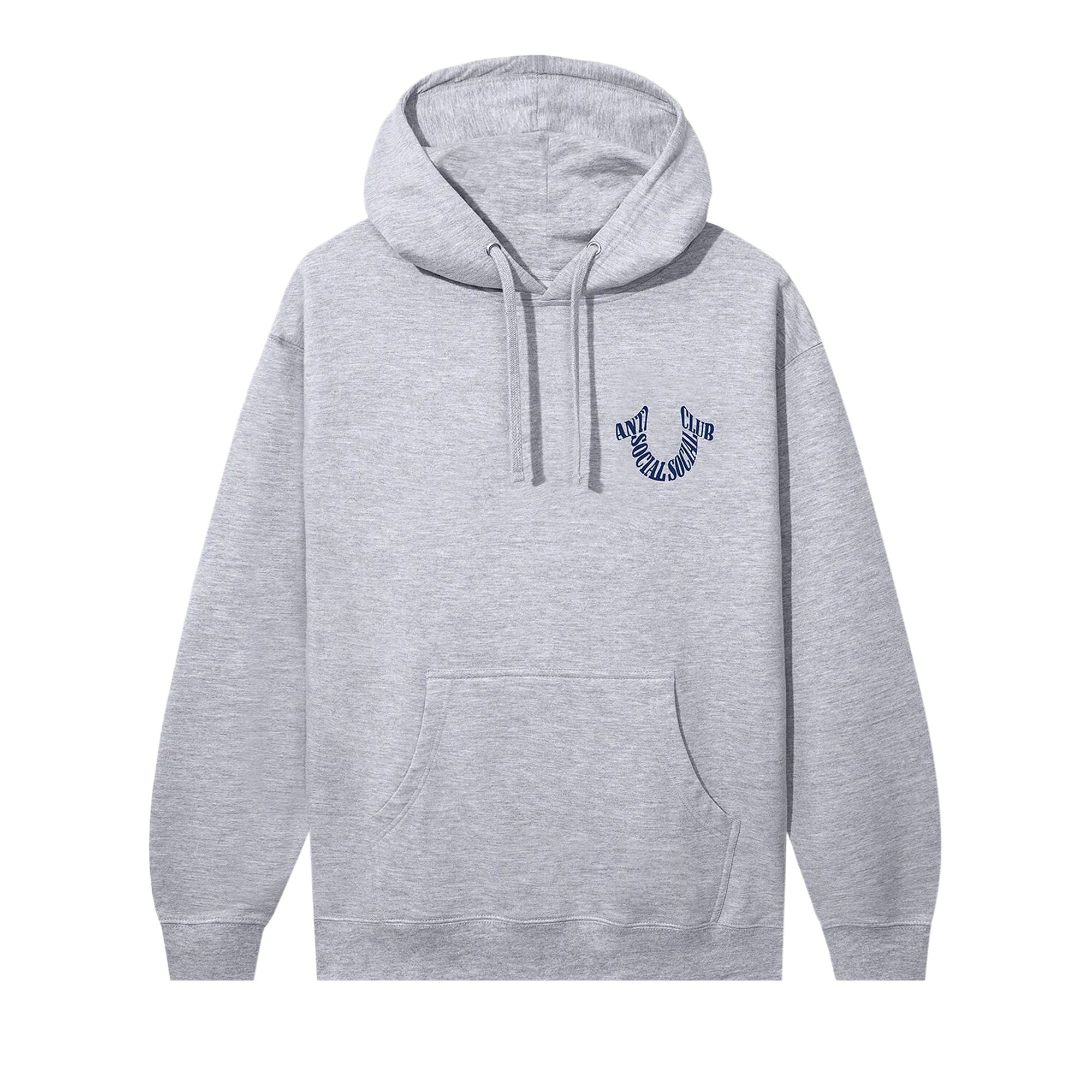 Pre-owned Anti Social Social Club X True Religion Anti-truth Hoodie 'ath Heather' | Grey | Men's Size Xl