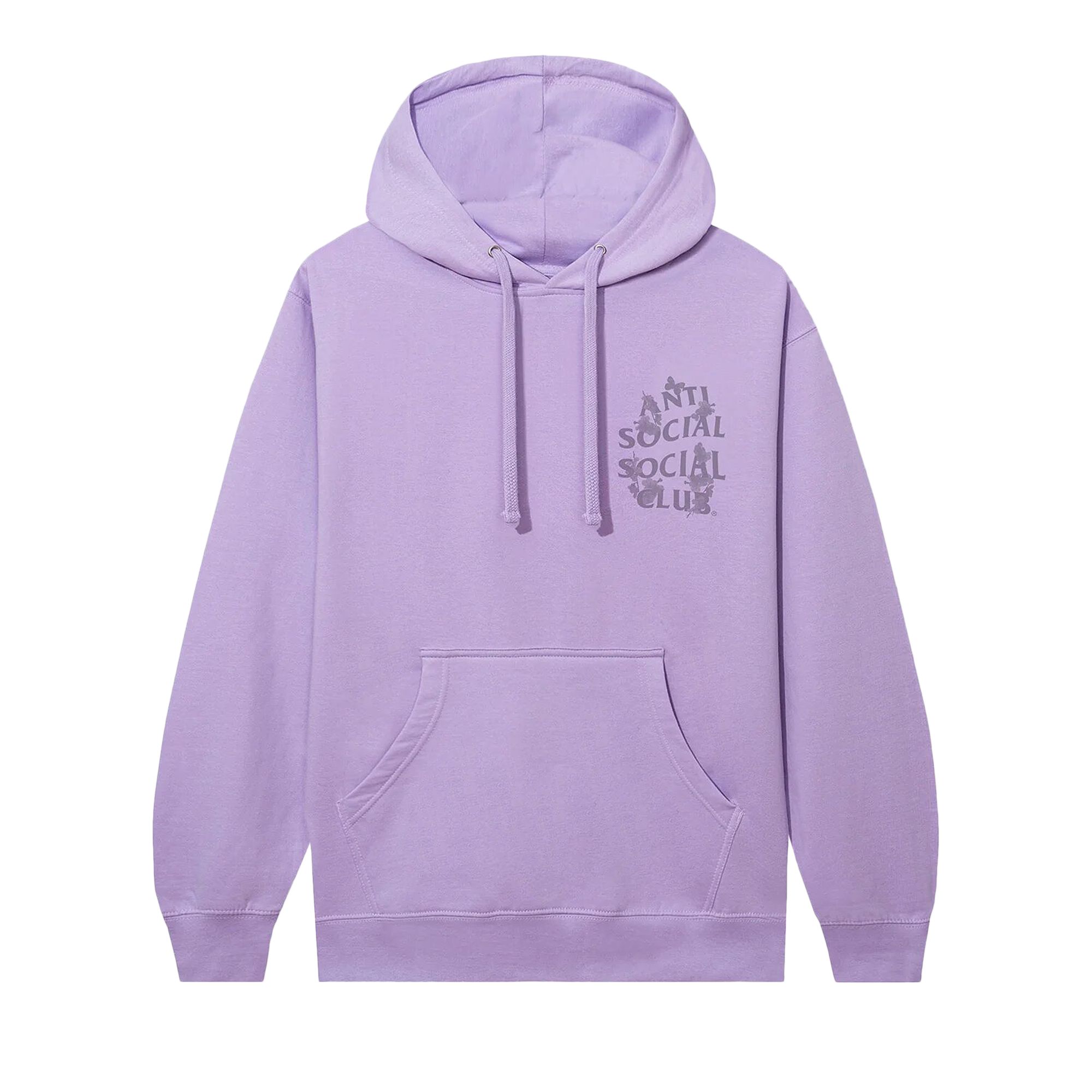 Pre-owned Anti Social Social Club Kkotch Hoodie 'plum' | Purple | Men's Size Xxl