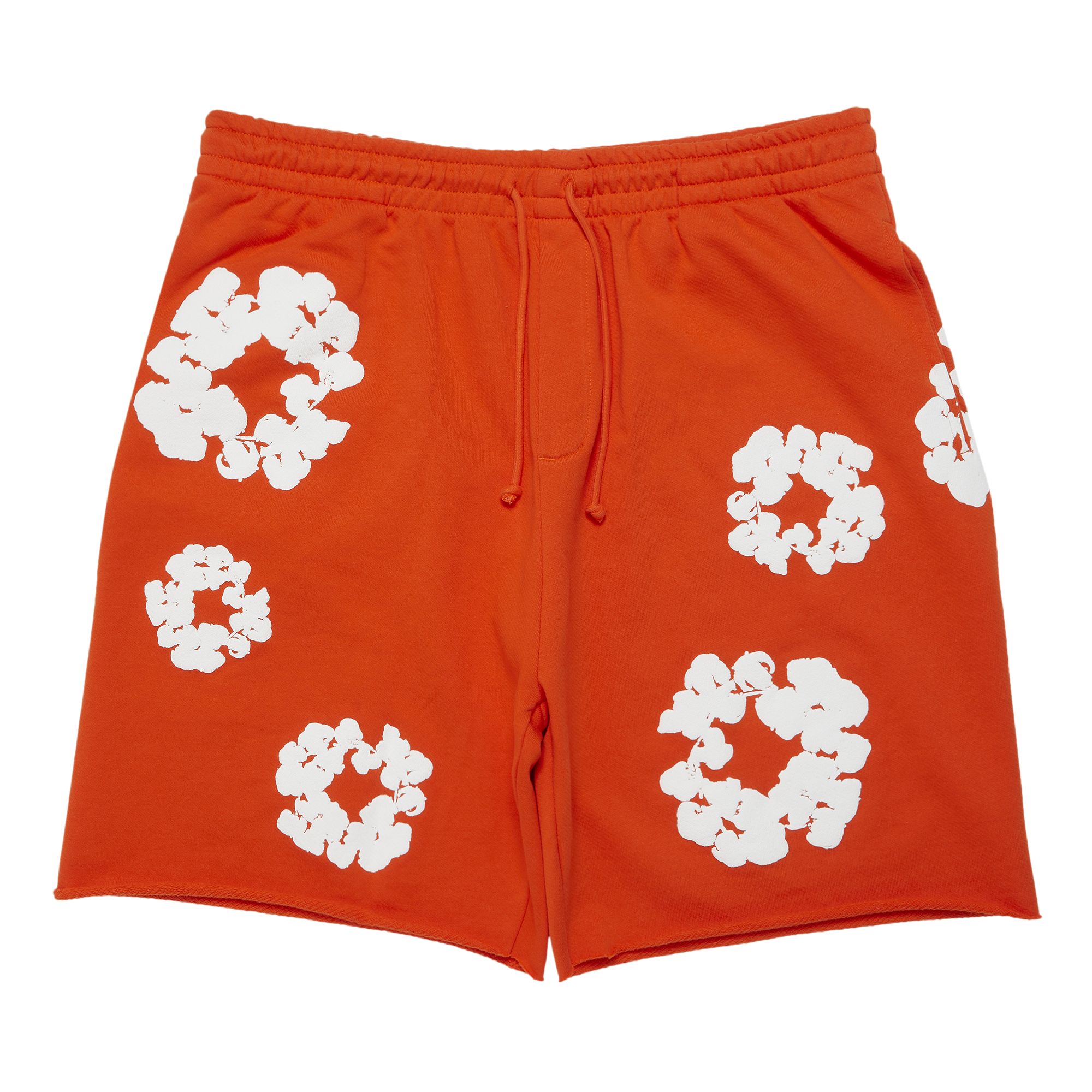 Denim Tears The Cotton Wreath Shorts 'Orange' | Men's Size L