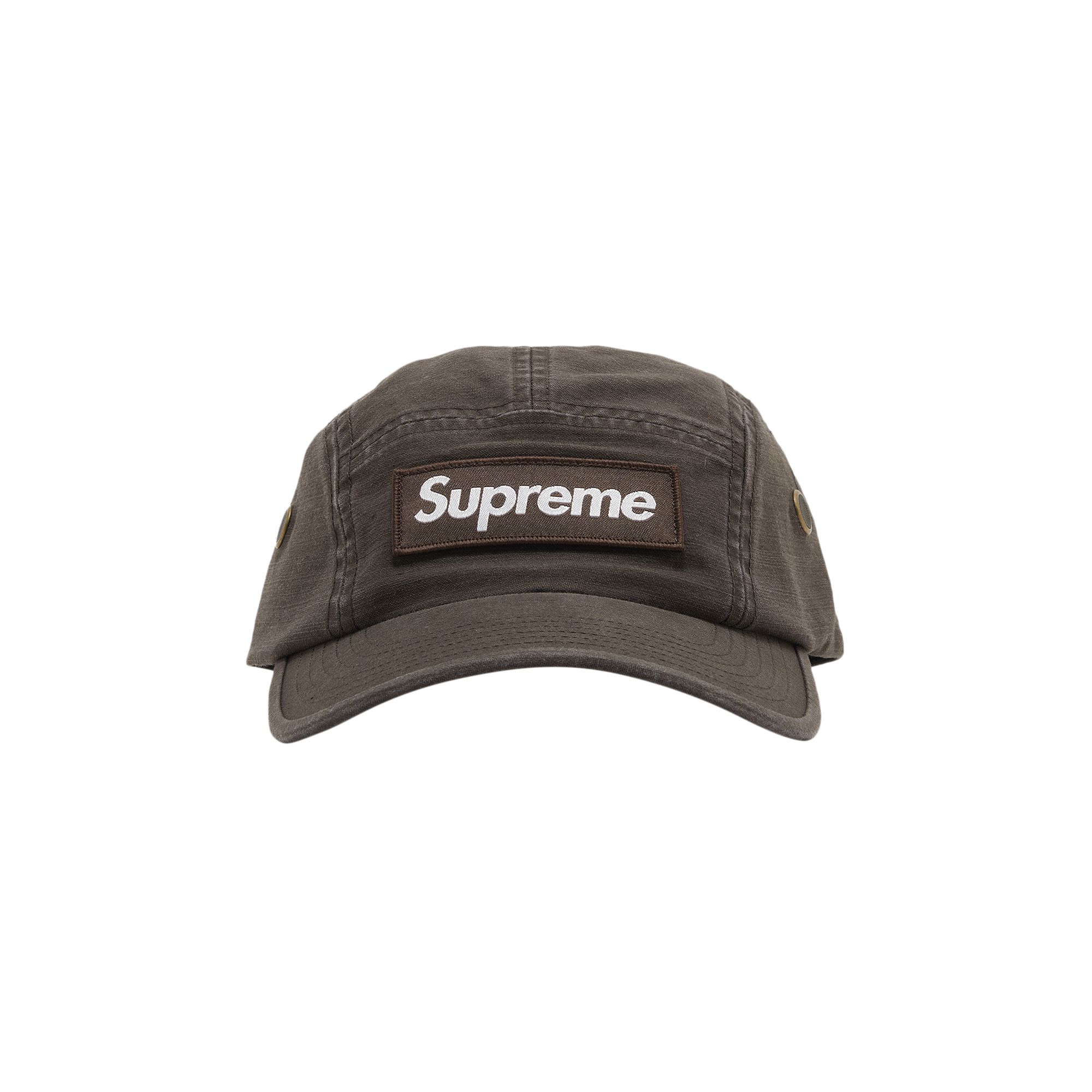 Pre-owned Supreme Military Camp Cap 'brown'