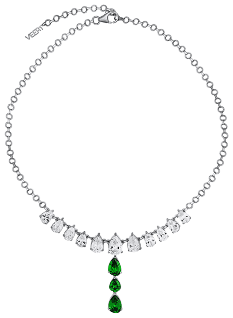 【関税込み】VEERT 'The Pearl Circle' ネックレス VEERTのホワイトゴールド The Green Cross Freshwater Pearl