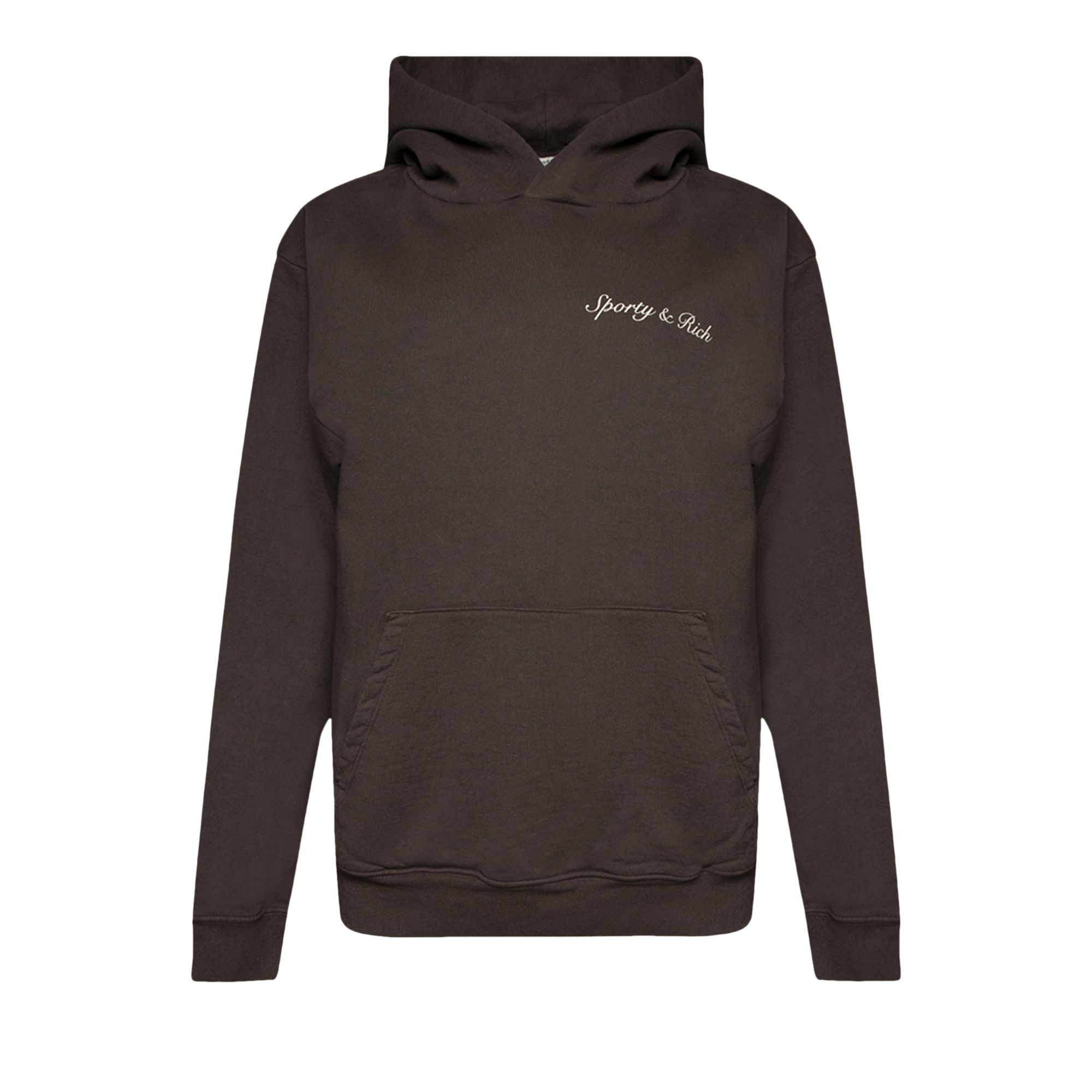 Sporty & Rich Syracuse Hoodie 'Chocolate' | Brown | Women's Size M