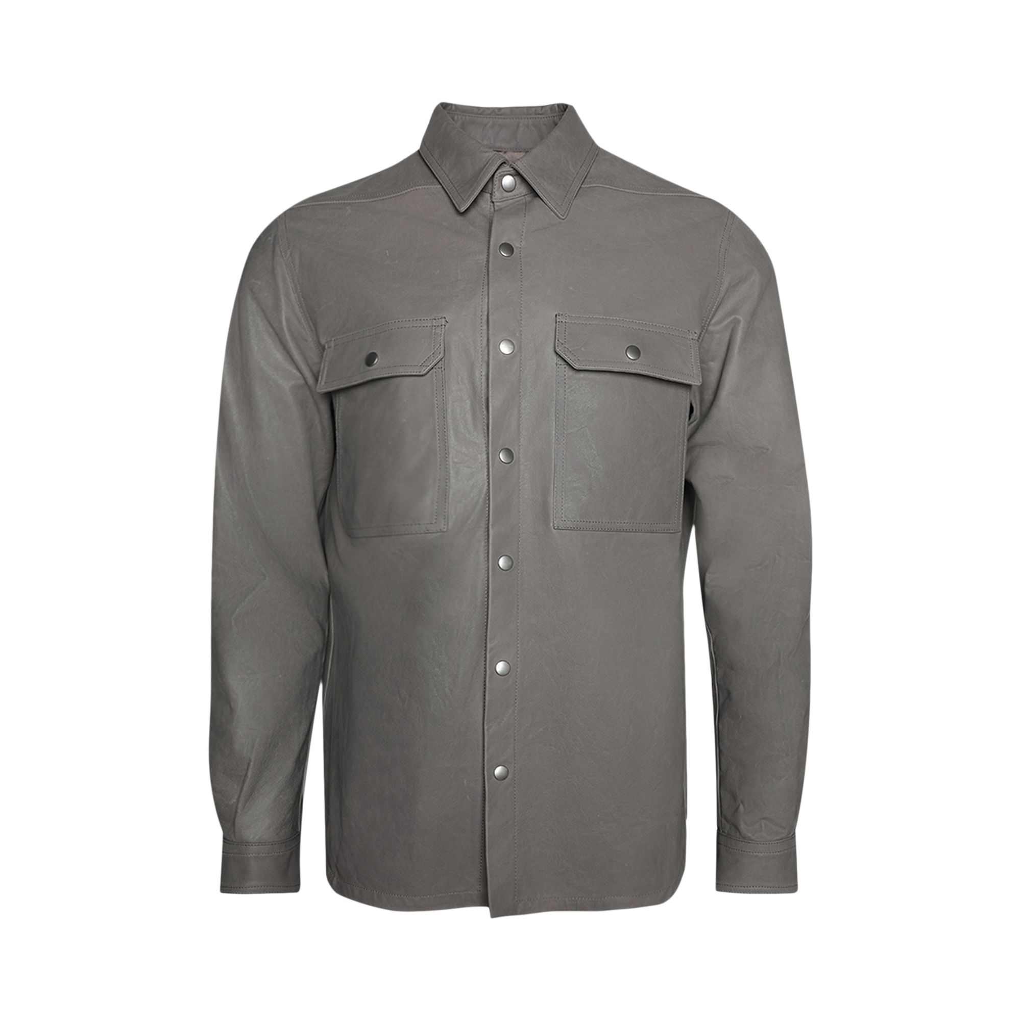 Pre-owned Rick Owens Outershirt 'dust' | Grey | Men's Size 56