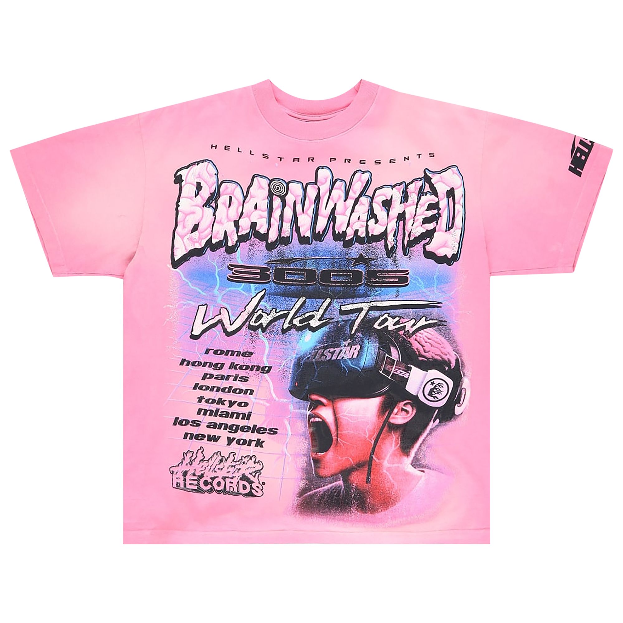 Hellstar Brainwashed T-Shirt 'Pink' | Men's Size M