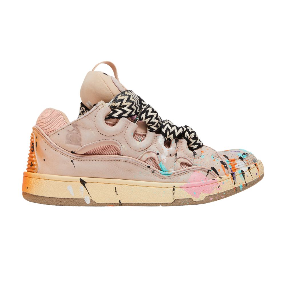 Lanvin Gallery Dept. x Lanvin Curb Light Sneakers 'Paint Drip - Pale Pink' | Men's Size 41