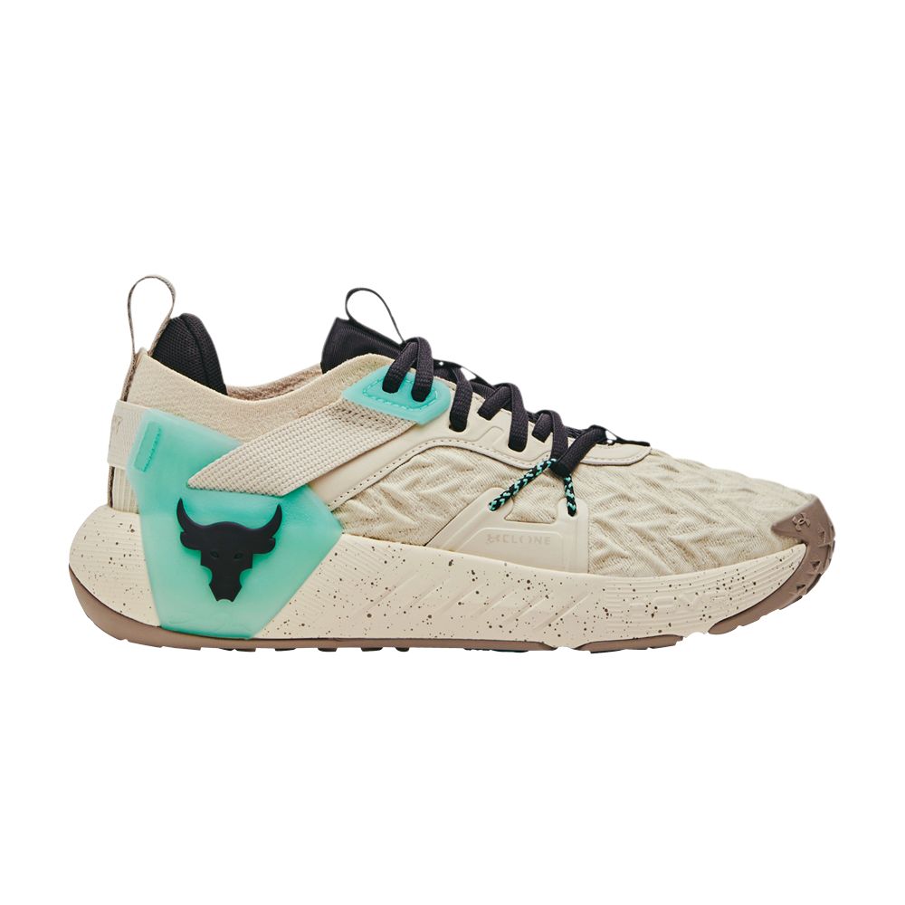 Pre-owned Under Armour Wmns Project Rock 6 'silt Black' In Cream